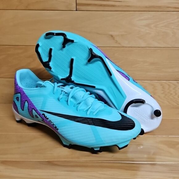 Nike Zoom Vapor 15 Academy Mens Size 10 DJ5631-300 FG/MG Turquoise Soccer Cleats - Picture 7 of 15